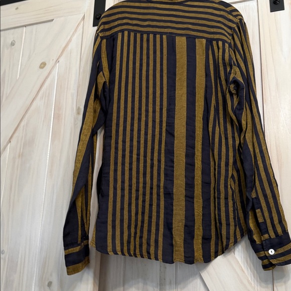 Lea Bottega di Brunelli Medium men unisex long sleeve Linen shirt handmade Italy - Picture 6 of 10